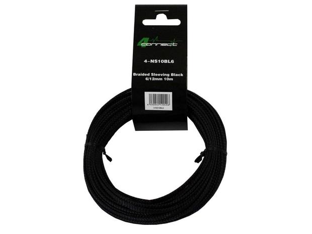 4Connect 10m musta nylonsukka – kuva 1/8