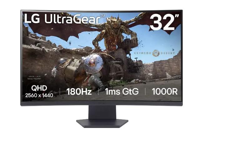 LG 32GS60QC-B (32"), näyttö – kuva 1/8