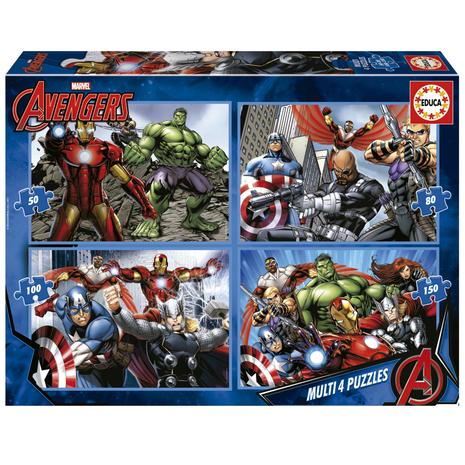 Educa Multi 4 Avengers, 50-80-100-150