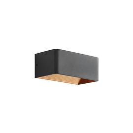 Arcchio Karam -LED-seinävalaisin, 20 cm, musta