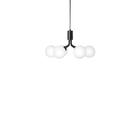 Nuura Apiales 6 Kattokruunu Satin Black / - Kattolamput Lasi Opal - 2053009