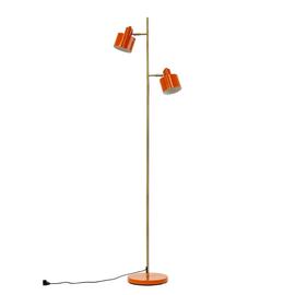 Dyberg Larsen - Ocean orange / brass floor lamp (7137)
