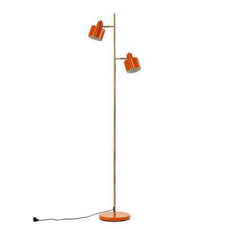Dyberg Larsen - Ocean orange / brass floor lamp (7137)