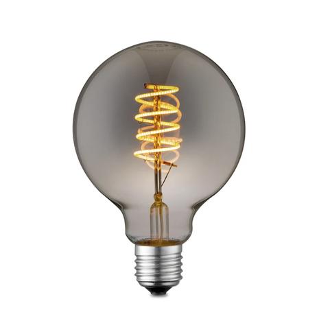 Lucande LED-lamppu E27 G95 4W 1800K himmen. smoke
