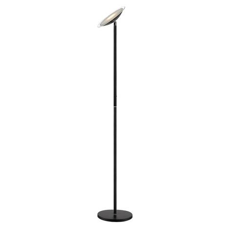 Musta LED-lattiavalaisin Malea