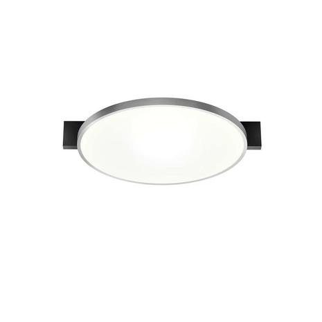 Light-Point - Inlay Round C2 Kattovalaisin Matt Black/Satin Silver – kuva 1/3