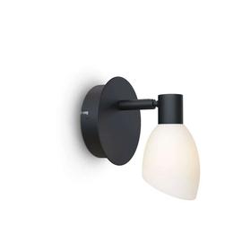 Herstal Vägglampa Cut enkel svart
