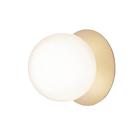 Nuura Liila 1 Seinä-kattovalaisin 255 Mm Nordic Gold / Opal - Kylpyhuoneen valaistus Lasi Kulta - 2046006