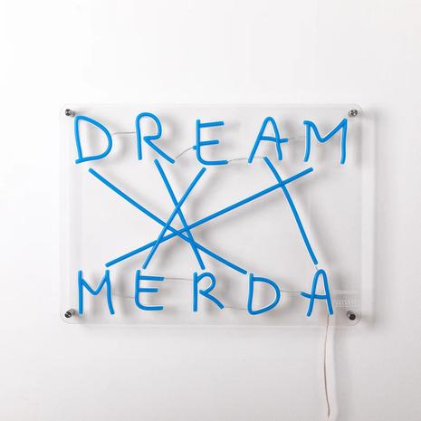 LED-koristeseinävalaisin Dream-Merda, sininen – kuva 1/5