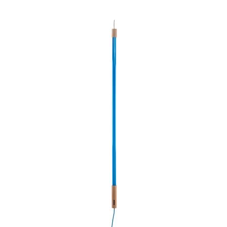 LED-lattiavalaisin Linea puuta, sininen