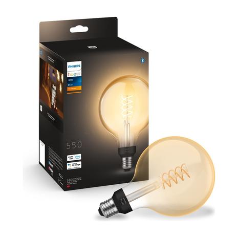 Philips Hue White Filament G125 E27 Globe, älylamppu 7 W