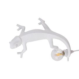 Seletti Chameleon Lamp Going Up Wall Lamp, White