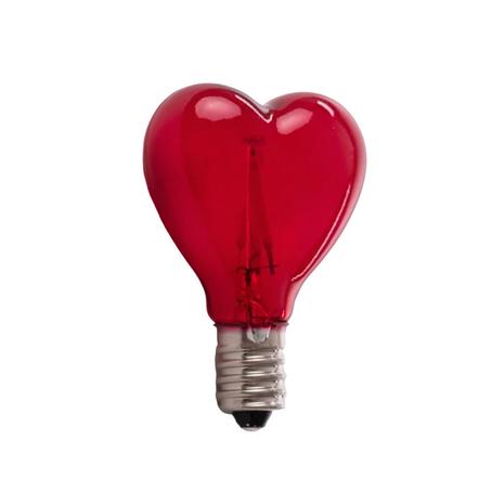 Seletti LED Light Source Mouse Lamp E14 1W Heart Shaped, Red