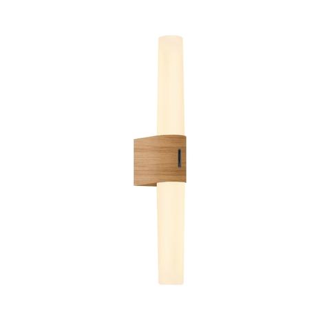 Kylpyhuoneen LED-seinävalo Helva Double Basic, puu – kuva 2/7