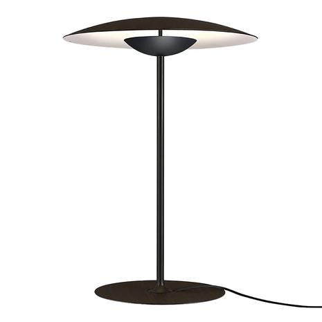 MARSET Ginger S -LED-pöytälamppu Ø32cm wenge/valk.