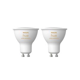 Philips Hue -LED-älylamppu, BT, White ambiance, GU10, 4,2 W, 2-pack