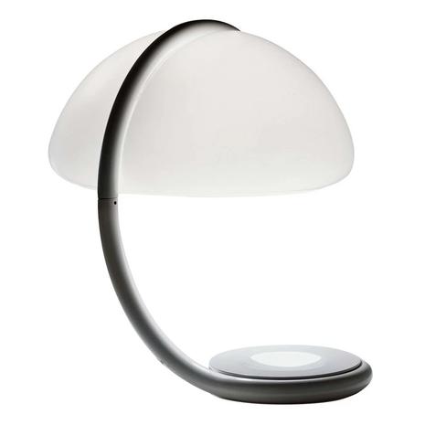 Martinelli Luce Serpente -pöytävalaisin, valkoinen