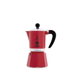 Mutteripannu Bialetti Moka Rainbow 3-cup Red