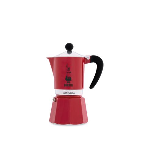 Mutteripannu Bialetti Moka Rainbow 3-cup Red