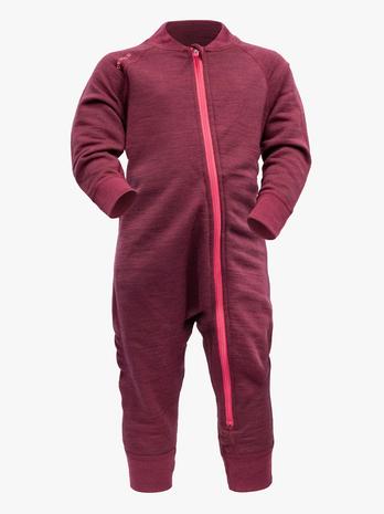 Devold Nibba Merino Jumpsuit, Beetroot Melange, 68