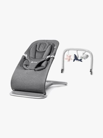 Ergobaby Evolve 3-in-1 Sitteri + Lelukaari, Charcoal Grey