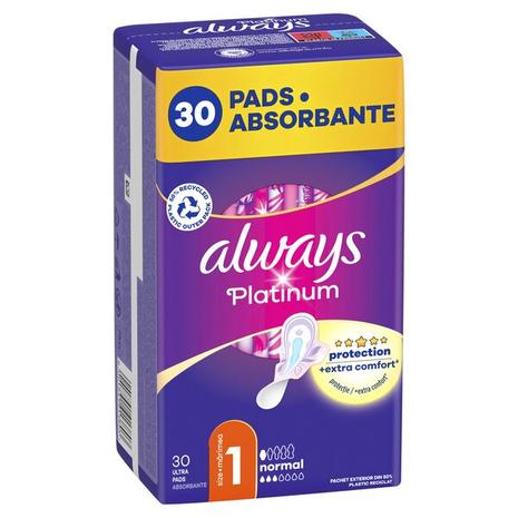 Terveyssiteet Always Platinum Normal, 30 kpl. – kuva 2/2