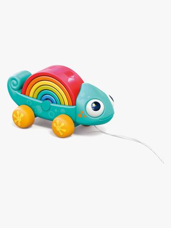Kinder and Kids - Pulling animal, Rainbow chameleon with multi function (K10124)