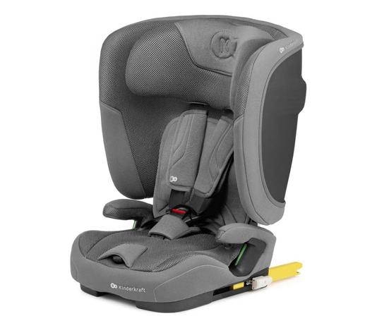 KINDERKRAFT - Turvaistuin FIX2GO i-Size 76-150 cm harmaa
