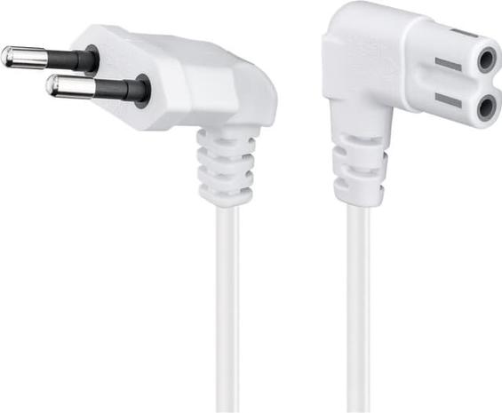 Pro Power cable C7 (2 pins) 90° W - 1m
