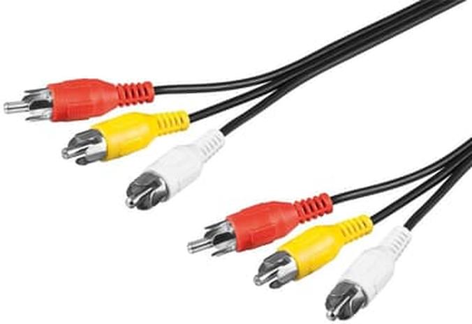 Pro Composite audio/video connector cable 3x RCA