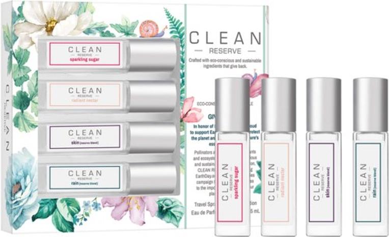 Clean Gift Set Reserve Spring Layering Collection Eau De Perfum 4