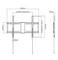 Gembird WM-80F-01 - mounting kit - fixed - for flat panel - 70kg - fine texture black – kuva 2