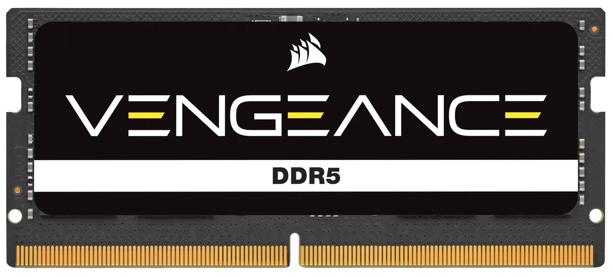 Corsair Vengeance SODIMM DDR5-5200 - 16GB - CL44 - Single Channel (1 pcs) - Intel XMP - Musta