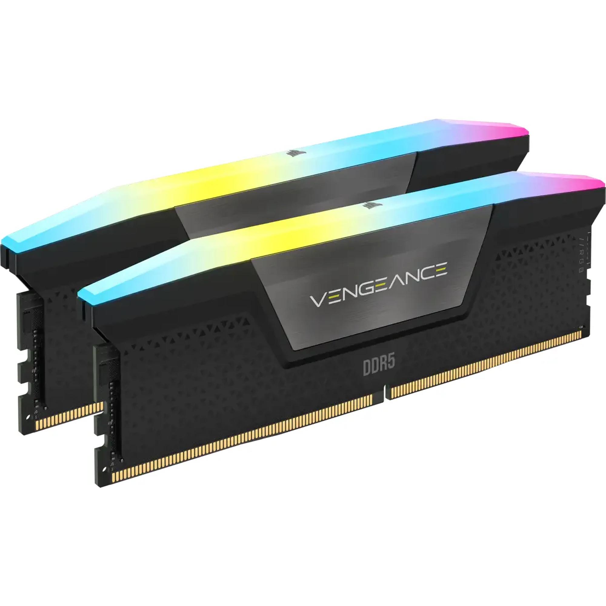 Corsair Vengeance RGB DDR5-6600 - 64GB - CL30 - Dual Channel (2 pcs) - Intel XMP - Musta RGB
