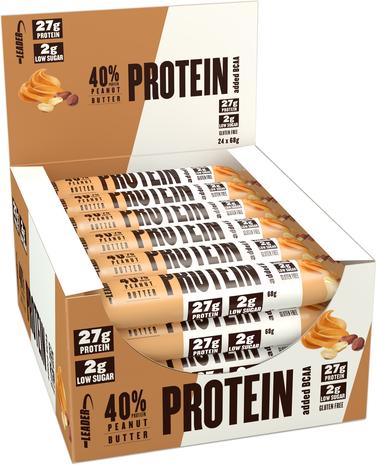 Leader 40% protein Bar + BCAA 68 g Peanutbutter