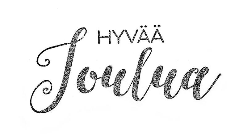 J.K. Primeco Hyvää joulua leimasin