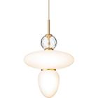 Nuura Rizzatto 43 Riippuvalaisin / Opal - Kattolamput Lasi Messinki - 2073002