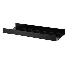 String String metallihyllylevy korkea reuna, 1-kpl 78x30x7, musta