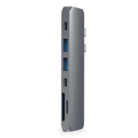 Satechi Aluminium USB-C Pro Hub -adapteri, Tähtiharmaa – kuva 7/8