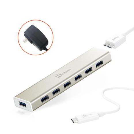 USB-C 7- PORT HUB - EU/UK