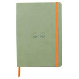 Rhodiarama soft A5 celadon dot ivory