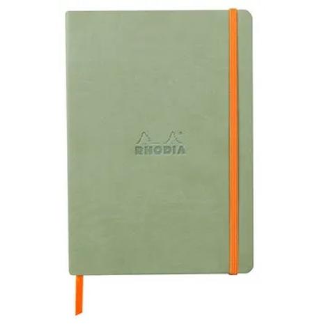 Rhodiarama soft A5 celadon dot ivory