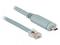 De-Lock 1 m Adapter USB 2.0 Type-C RJ45 -kaapeli, Harmaa – kuva 2