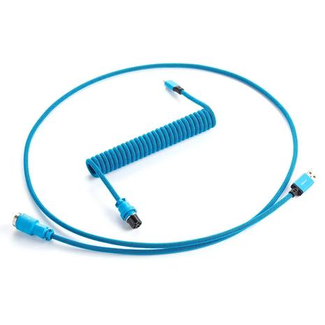 CableMod Pro Coiled Keyboard Cable, USB A -> Micro USB, 150cm, Spectrum Blue