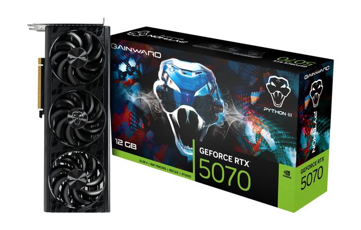 Gainward GeForce RTX 5070 Python III 12 GB, PCI-E, näytönohjain