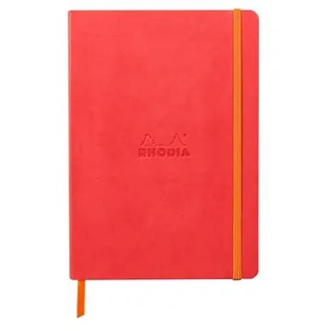 Rhodiarama soft A5 coral dot ivory
