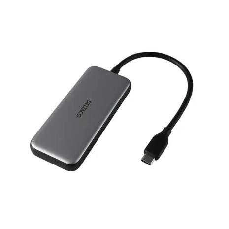 USB-C hub, 5 Gbps, 4x USB-C, PD input 100 W