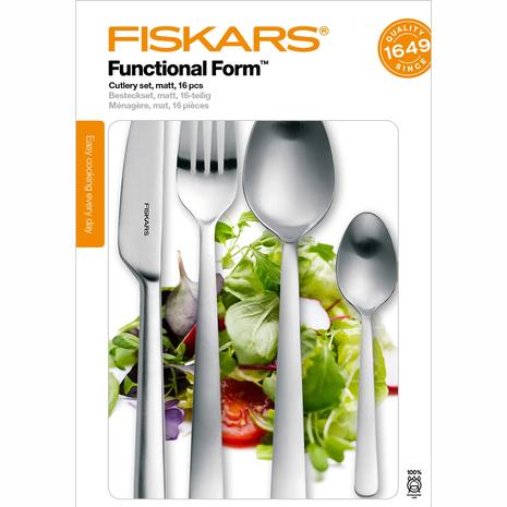 Fiskars Functional Form aterimet, 16 osaa, matta