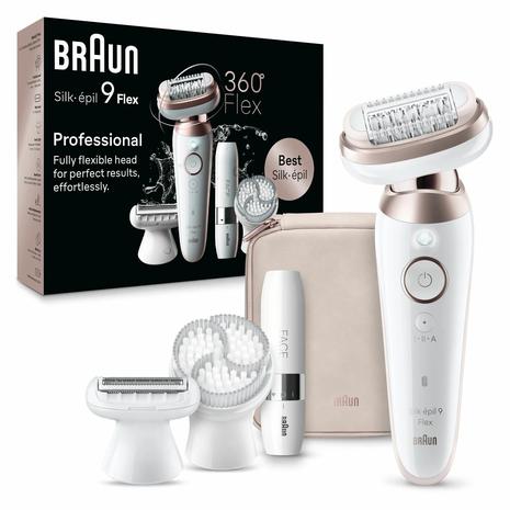 Braun Silk-épil 9 Flex 9-360 3D, epilaattori-ihonhoitolaite
