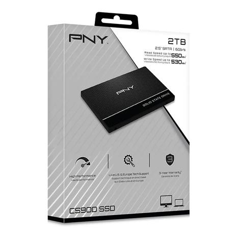PNY CS900 (2000 Gt, 2,5", SATA III) SSD7CS900-2TB-RB, sisäinen SSD-kovalevy